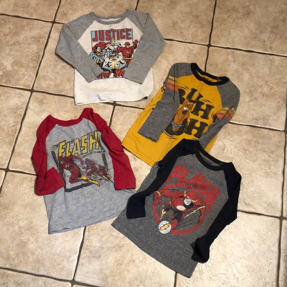 Set of size 4 jumping beans long sleeve shirts.